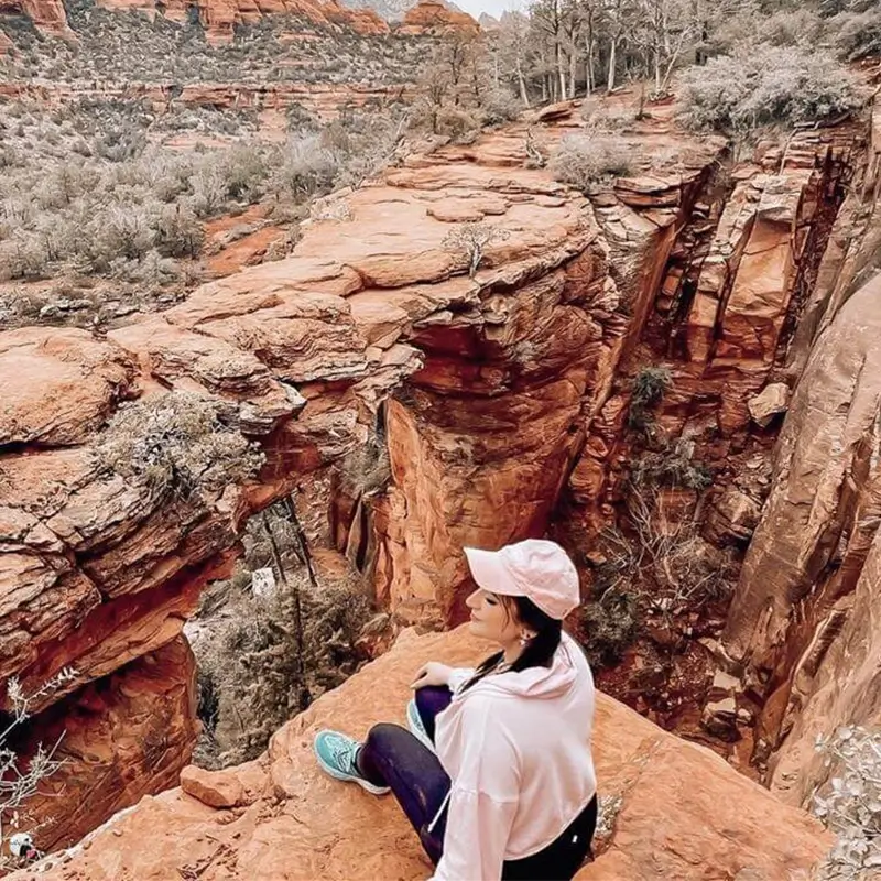 young woman in nature