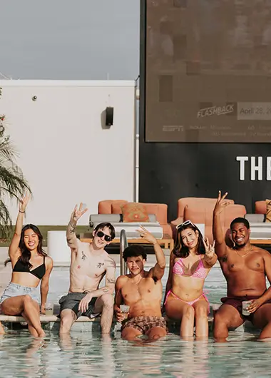 group of diverse young adults